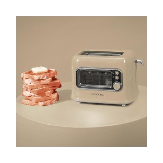 Φρυγανιέρα 2 Θέσεων 700 W RetroVision Beige Cecotec CEC-08042 Φρυγανιέρα 2 Θέσεων 700 W RetroVision Beige Cecotec CEC-08042