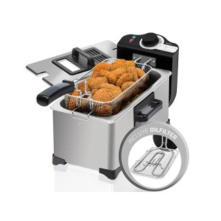 Φριτέζα με Φίλτρο Καθαρισμού Λαδιού Cecotec CleanFry 3 Lt Full Inox... Φριτέζα με Φίλτρο Καθαρισμού Λαδιού Cecotec CleanFry 3 Lt Full Inox...