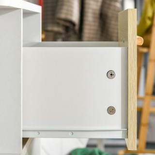 Ξύλινη Συρταριέρα με 3 Συρτάρια και 3 Ράφια 60 x 40 x 100 cm HOMCOM... Ξύλινη Συρταριέρα με 3 Συρτάρια και 3 Ράφια 60 x 40 x 100 cm HOMCOM...