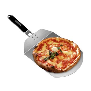 Φτυάρι Πίτσας από Ανοξείδωτο Ατσάλι με Πτυσσόμενη Λαβή 25 x 24 cm A... Φτυάρι Πίτσας από Ανοξείδωτο Ατσάλι με Πτυσσόμενη Λαβή 25 x 24 cm A...