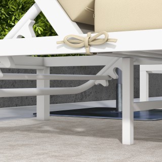 Outsunny σετ 2 ξαπλώστρες με ρυθμιζόμενη πλάτη και γυάλινο τραπέζι ... Outsunny σετ 2 ξαπλώστρες με ρυθμιζόμενη πλάτη και γυάλινο τραπέζι ...