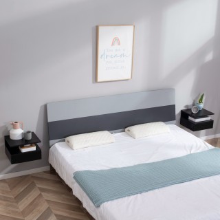 HOMCOM Σετ 2 κρεμαστά κομοδίνα για κρεβατοκάμαρα με συρτάρι και επά... HOMCOM Σετ 2 κρεμαστά κομοδίνα για κρεβατοκάμαρα με συρτάρι και επά...