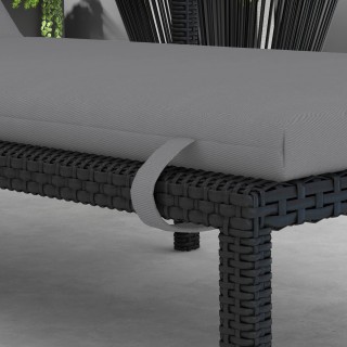 Μαξιλάρι Outsunny για ξαπλώστρες και ξαπλώστρες από ύφασμα με κορδό...