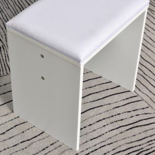 Σετ τραπεζιού μακιγιάζ Homcom με συρτάρι και σκαμπό LED 12 φώτα καθ... Σετ τραπεζιού μακιγιάζ Homcom με συρτάρι και σκαμπό LED 12 φώτα καθ...