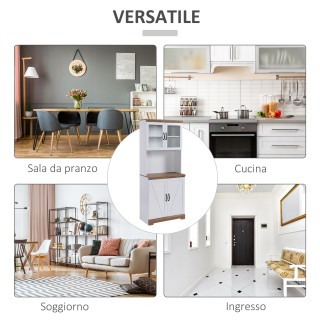 HOMCOM MDF Kitchen Island με 2 πόρτες επάνω και κάτω ντουλάπι και π... HOMCOM MDF Kitchen Island με 2 πόρτες επάνω και κάτω ντουλάπι και π...