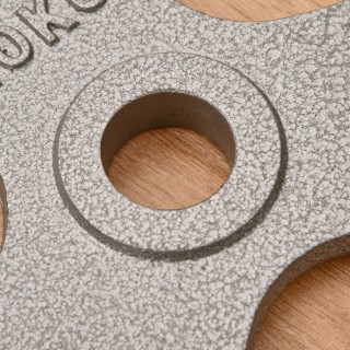 HOMCOM Σετ 6 δίσκων βάρους για Barbell Συνολικό Βάρος 35kg - Γκρι A...