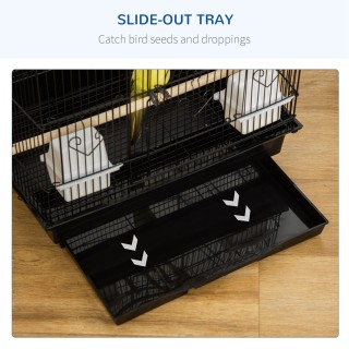 PawHut Bird Cage με σκάλα, κούνια, μπολ και παιχνίδια, σε ατσάλι, P... PawHut Bird Cage με σκάλα, κούνια, μπολ και παιχνίδια, σε ατσάλι, P...