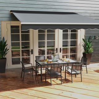 Σετ κήπου με 6 στοιβαζόμενες καρέκλες σε διχτυωτό ύφασμα και τραπέζ... Σετ κήπου με 6 στοιβαζόμενες καρέκλες σε διχτυωτό ύφασμα και τραπέζ...