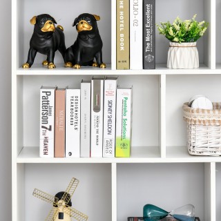 Κινητή βιβλιοθήκη HOMCOM με 3 επίπεδα και 8 ράφια, σε MDF, 97,5x30x... Κινητή βιβλιοθήκη HOMCOM με 3 επίπεδα και 8 ράφια, σε MDF, 97,5x30x...