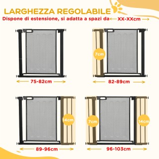 PawHut Extendable Pressure Dog Gate με Αυτόματο Κλείσιμο, σε ατσάλι... PawHut Extendable Pressure Dog Gate με Αυτόματο Κλείσιμο, σε ατσάλι...