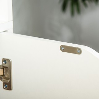 HOMCOM Μοντέρνα Βιβλιοθήκη 4 Ράφια με 2θυρο Ξύλινο Ντουλάπι, 59x29x...