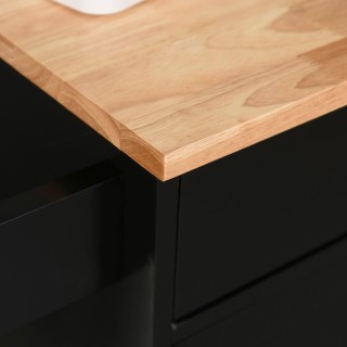 Τρόλεϊ κουζίνας HOMCOM με συρτάρι και ντουλάπι 2 πόρτες, ρόδες και ... Τρόλεϊ κουζίνας HOMCOM με συρτάρι και ντουλάπι 2 πόρτες, ρόδες και ...