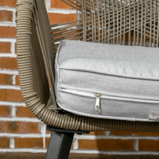 Τραπεζάκι και καρέκλα κήπου Outsunny 3 τεμαχίων σετ από PE Rattan a...