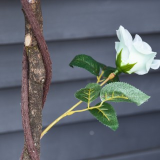 Outsunny Camelia τεχνητό δέντρο με 21 λουλούδια και βάζο ύψους 90 c...