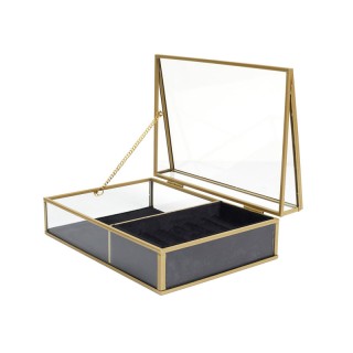 Γυάλινη Κοσμηματοθήκη 23 x 16 x 8 cm Home Deco Factory HD0095 Γυάλινη Κοσμηματοθήκη 23 x 16 x 8 cm Home Deco Factory HD0095
