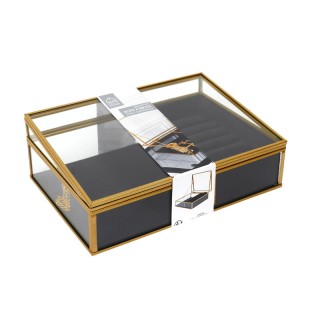 Γυάλινη Κοσμηματοθήκη 23 x 16 x 8 cm Home Deco Factory HD0095 Γυάλινη Κοσμηματοθήκη 23 x 16 x 8 cm Home Deco Factory HD0095