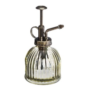 Γυάλινο Vintage Μπουκάλι Ψεκασμού με Αντλία και Στόμιο 9 x 16 cm Χρ...