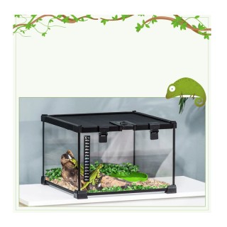 Γυάλινο Ενυδρείο για Ερπετά Terrarium 30 x 30 x 20 cm PawHut D40-015