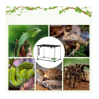 Γυάλινο Ενυδρείο για Ερπετά Terrarium 50 x 30 x 35 cm PawHut D40-01... Γυάλινο Ενυδρείο για Ερπετά Terrarium 50 x 30 x 35 cm PawHut D40-01...
