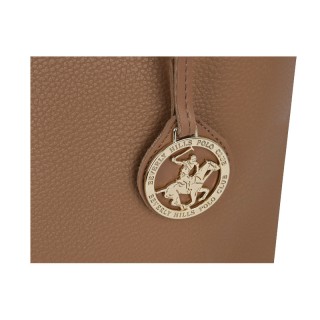 Γυναικεία Τσάντα Χειρός Χρώματος Camel Beverly Hills Polo Club 402 ...