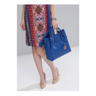 Γυναικεία Τσάντα Χειρός Χρώματος Μπλε Beverly Hills Polo Club 396 6...