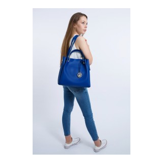 Γυναικεία Τσάντα Χειρός Χρώματος Μπλε Beverly Hills Polo Club 396 6...