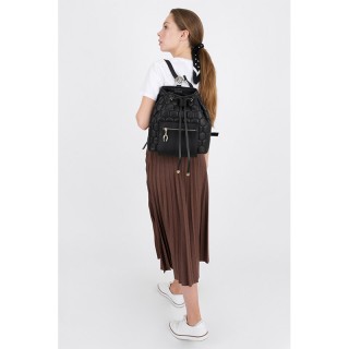 Γυναικεία Τσάντα Πλάτης Χρώματος Μαύρο Beverly Hills 711 657BHP0813 Γυναικεία Τσάντα Πλάτης Χρώματος Μαύρο Beverly Hills 711 657BHP0813