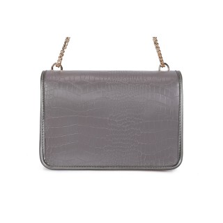 Γυναικεία Τσάντα Ώμου Κροκό με Αλυσίδα Χρώματος Γκρι Laura Ashley D... Γυναικεία Τσάντα Ώμου Κροκό με Αλυσίδα Χρώματος Γκρι Laura Ashley D...