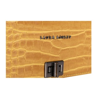 Γυναικεία Τσάντα Ώμου Κροκό με Αλυσίδα Χρώματος Κίτρινο Laura Ashle... Γυναικεία Τσάντα Ώμου Κροκό με Αλυσίδα Χρώματος Κίτρινο Laura Ashle...