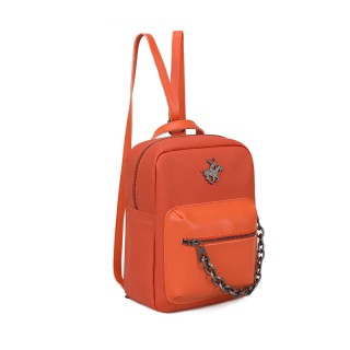 Γυναικεία Τσάντα Πλάτης Χρώματος Πορτοκαλί Beverly Hills Polo Club ...