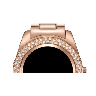 Γυναικείο Smartwatch Χρώματος Ροζ - Χρυσό με Μεταλλικό Μπρασελέ και...