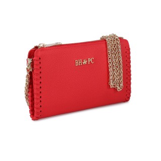 Γυναικείο Τσαντάκι Ώμου με Αλυσίδα Χρώματος Κόκκινο Beverly Hills P... Γυναικείο Τσαντάκι Ώμου με Αλυσίδα Χρώματος Κόκκινο Beverly Hills P...