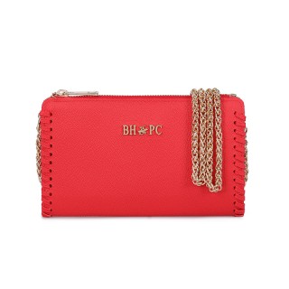 Γυναικείο Τσαντάκι Ώμου με Αλυσίδα Χρώματος Κόκκινο Beverly Hills P... Γυναικείο Τσαντάκι Ώμου με Αλυσίδα Χρώματος Κόκκινο Beverly Hills P...