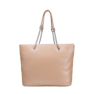 Γυναικεία Τσάντα Χειρός Χρώματος Καφέ Ανοιχτό Puccini BK1231158D-6A