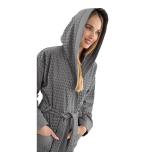 Γυναικείο Μπουρνούζι με Κουκούλα και Τσέπες 100% Βαμβάκι Tokyo Anth... Γυναικείο Μπουρνούζι με Κουκούλα και Τσέπες 100% Βαμβάκι Tokyo Anth...