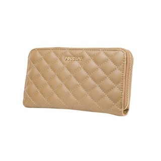 Γυναικείο Πορτοφόλι Καπιτονέ Χρώματος Camel Puccini BLP830E-2A Γυναικείο Πορτοφόλι Καπιτονέ Χρώματος Camel Puccini BLP830E-2A