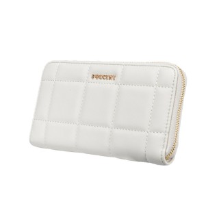 Γυναικείο Πορτοφόλι Καπιτονέ Χρώματος Εκρού Puccini BLP832A-6B Γυναικείο Πορτοφόλι Καπιτονέ Χρώματος Εκρού Puccini BLP832A-6B