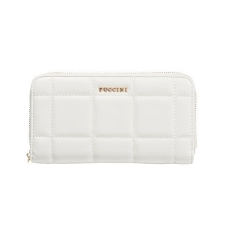 Γυναικείο Πορτοφόλι Καπιτονέ Χρώματος Εκρού Puccini BLP832A-6B Γυναικείο Πορτοφόλι Καπιτονέ Χρώματος Εκρού Puccini BLP832A-6B