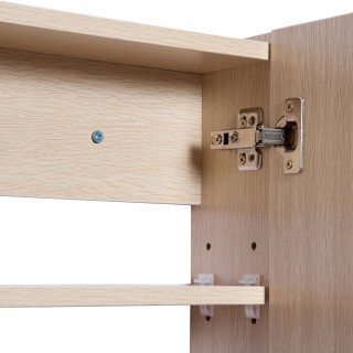 Kleankin Ντουλάπι Τοίχου Μπάνιου 3 Πόρτων με Καθρέφτη σε ξύλο δρυός...