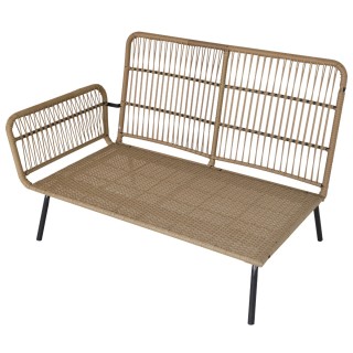 Outsunny Σετ 3 τεμαχίων Διθέσιος καναπές σεζλόνγκ και τραπεζάκι σαλ...