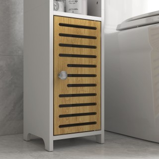 kleankin Ντουλάπι μπάνιου εξοικονόμησης χώρου από μοριοσανίδα με ρά...