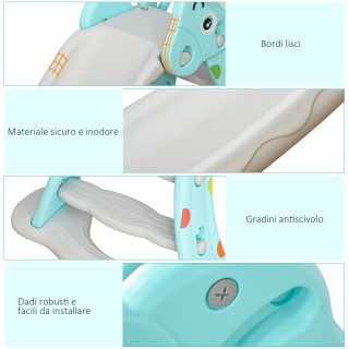 HOMCOM Slide για παιδιά με στεφάνι μπάσκετ εσωτερικού και εξωτερικο... HOMCOM Slide για παιδιά με στεφάνι μπάσκετ εσωτερικού και εξωτερικο...