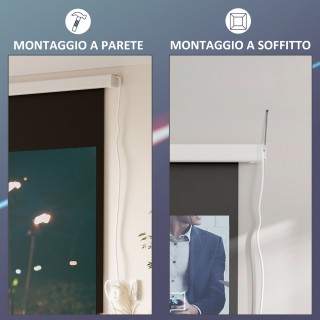 Κάλυμμα HOMCOM 100 ιντσών προβολέα με τηλεχειριστήριο, από PVC και ...