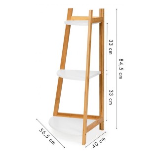 Γωνιακή Ξύλινη Ραφιέρα από Μπαμπού με 3 Ράφια 56.5 x 40 x 84.5 cm M... Γωνιακή Ξύλινη Ραφιέρα από Μπαμπού με 3 Ράφια 56.5 x 40 x 84.5 cm M...