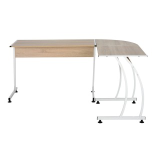 Γωνιακό Μεταλλικό Γραφείο Χρώματος Λευκό 152 x 112.5 x 74 cm HOMCOM... Γωνιακό Μεταλλικό Γραφείο Χρώματος Λευκό 152 x 112.5 x 74 cm HOMCOM...