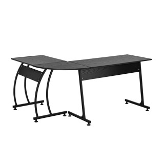 Γωνιακό Μεταλλικό Γραφείο Χρώματος Μαύρο 152 x 112.5 x 74 cm HOMCOM...