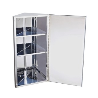 Γωνιακός Καθρέπτης Μπάνιου με Ντουλάπι 60 x 30 x 18.4 cm HOMCOM 02-... Γωνιακός Καθρέπτης Μπάνιου με Ντουλάπι 60 x 30 x 18.4 cm HOMCOM 02-...