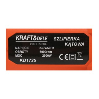 Γωνιακός Τροχός - Λειαντήρας 230 mm 2900 W Kraft&Dele KD-1725 Γωνιακός Τροχός - Λειαντήρας 230 mm 2900 W Kraft&Dele KD-1725