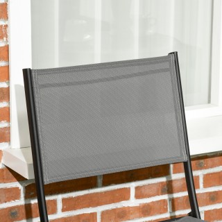 Outsunny σετ κήπου 3 τεμαχίων από ατσάλι με 2 πτυσσόμενες καρέκλες ... Outsunny σετ κήπου 3 τεμαχίων από ατσάλι με 2 πτυσσόμενες καρέκλες ...