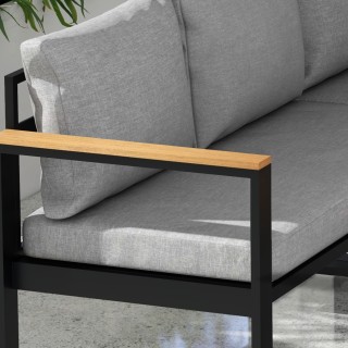 Outsunny Garden Lounge με καναπέ εξωτερικού χώρου, 2 πολυθρόνες και... Outsunny Garden Lounge με καναπέ εξωτερικού χώρου, 2 πολυθρόνες και...